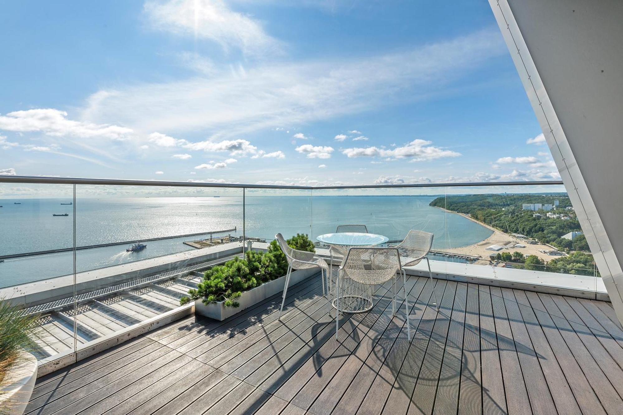 Ferienwohnung Sea Towers Gdynia Exterior foto